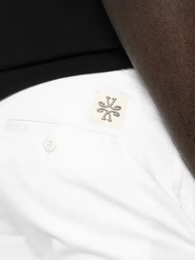 Jacob Cohen Button Trousers In White