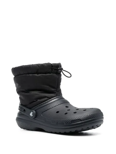 Crocs Padded-panel Ankle Boots In Black