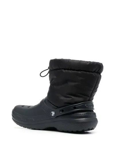 Crocs Padded-panel Ankle Boots In Black