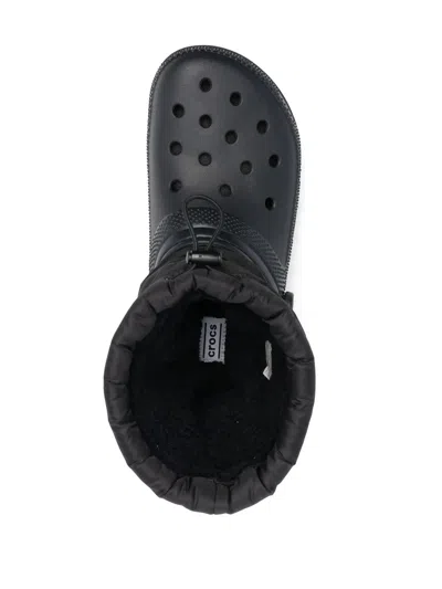 Crocs Padded-panel Ankle Boots In Black