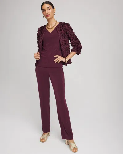 Chico's Travelers Convertible Tank In Blackened Burgundy In Burgundy