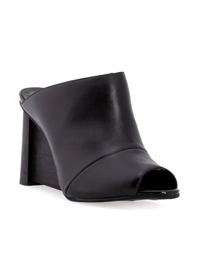 Studio Chofakian Wedge Mules In Black
