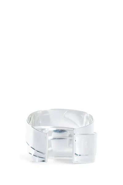 Suot Studio Wide Ribbon Bracelet In Metallic