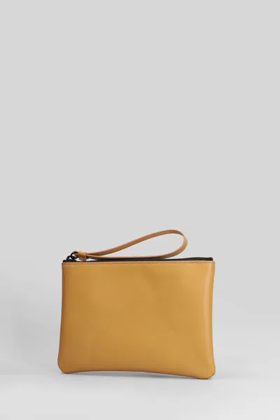 Common Projects Clutch In Camel Leather In Brown