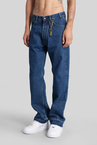 Darkpark Edi Straight-leg Jeans With Keychain In Blue