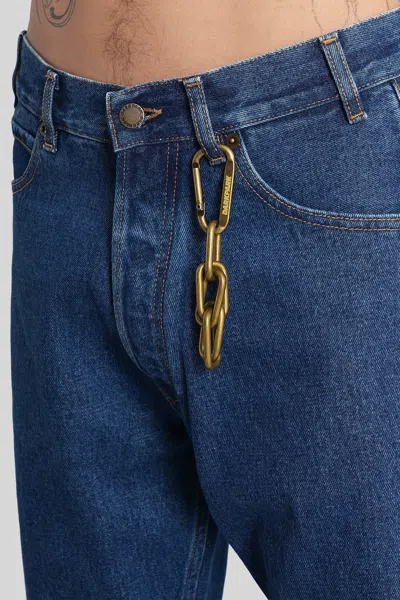 Darkpark Edi Straight-leg Jeans With Keychain In Blue
