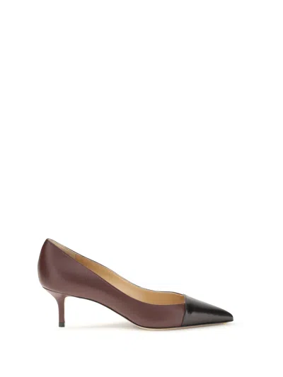 Francesco Russo Two-tone Pumps In Brown