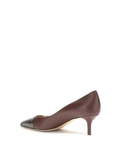 Francesco Russo Two-tone Pumps In Brown