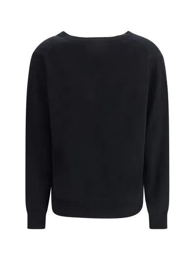 Allude Cashmere Sweater In Black