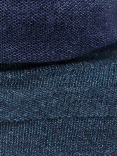 F Cashmere Bruco 89 Cashmere Turtleneck Sweater In Blue