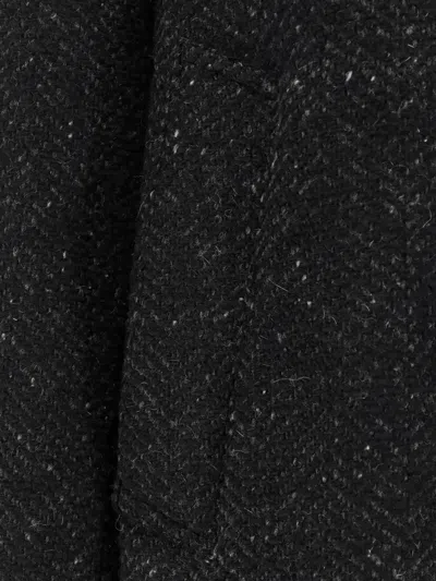 Paltò Cantuccio Single-breasted Wool Coat In Black