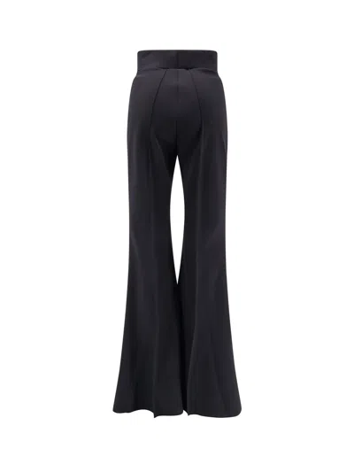 La Petit Robe Di Chiara Boni Forever Jersey Trousers With Flared Bottom In Black