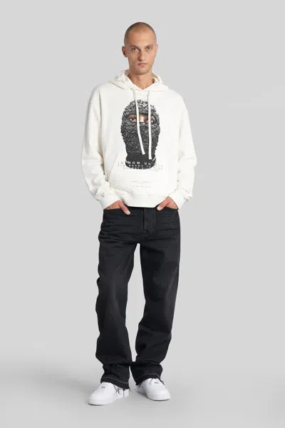 Ih Nom Uh Nit Balaclava-print Hoodie In White