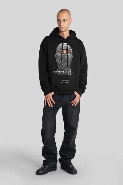 Ih Nom Uh Nit Graphic Print Crewneck Sweater Long Sleeves In Black