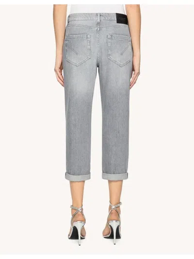Dondup Loose Fit Ankle-length Jeans In Gray