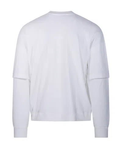 Darkpark Solid Color Long Sleeved Theo T-shirt In White