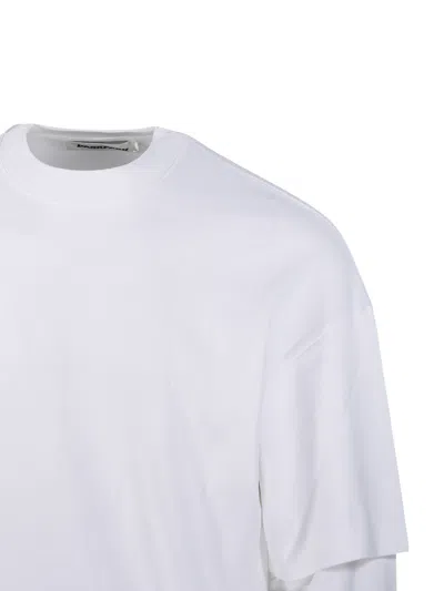 Darkpark Solid Color Long Sleeved Theo T-shirt In White