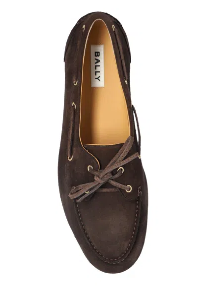 Bally Pathy Lace-up Loafers In Black