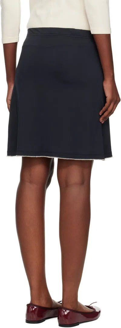 Caro Editions Black 'caro' Jersey Miniskirt In Black