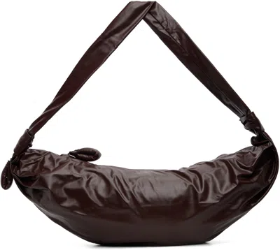 Lemaire Brown Large Soft Croissant Bag