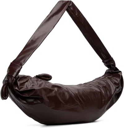 Lemaire Brown Large Soft Croissant Bag
