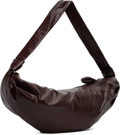 Lemaire Brown Large Soft Croissant Bag