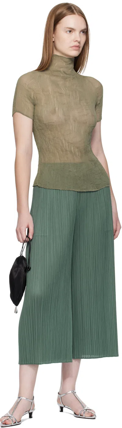 Issey Miyake Green Monthly Colors June Trousers In Green