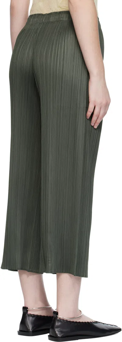 Issey Miyake Gray Monthly Colors June Trousers In Green