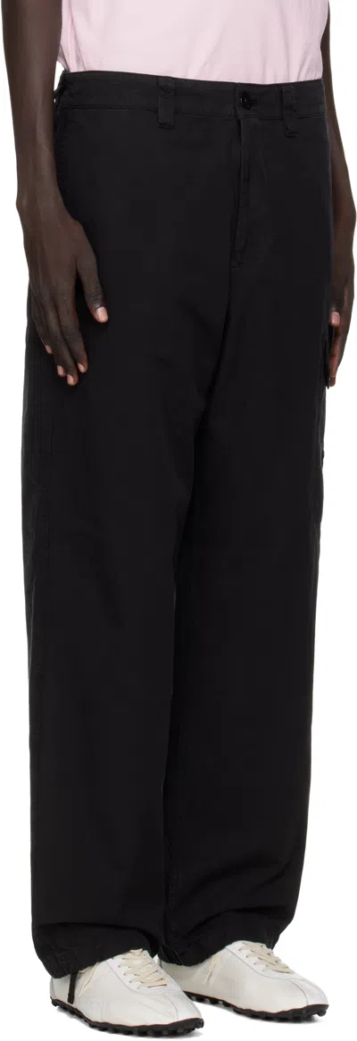 Stone Island Cotton Regular Fit Pants In Black