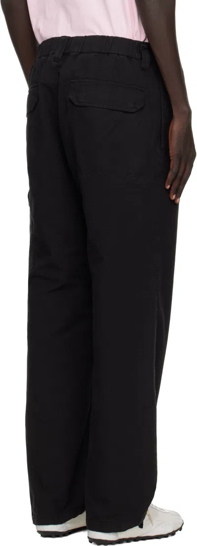 Stone Island Cotton Regular Fit Pants In Black