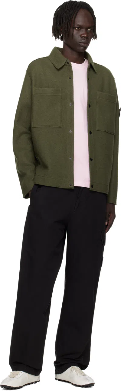 Stone Island Cotton Regular Fit Pants In Black