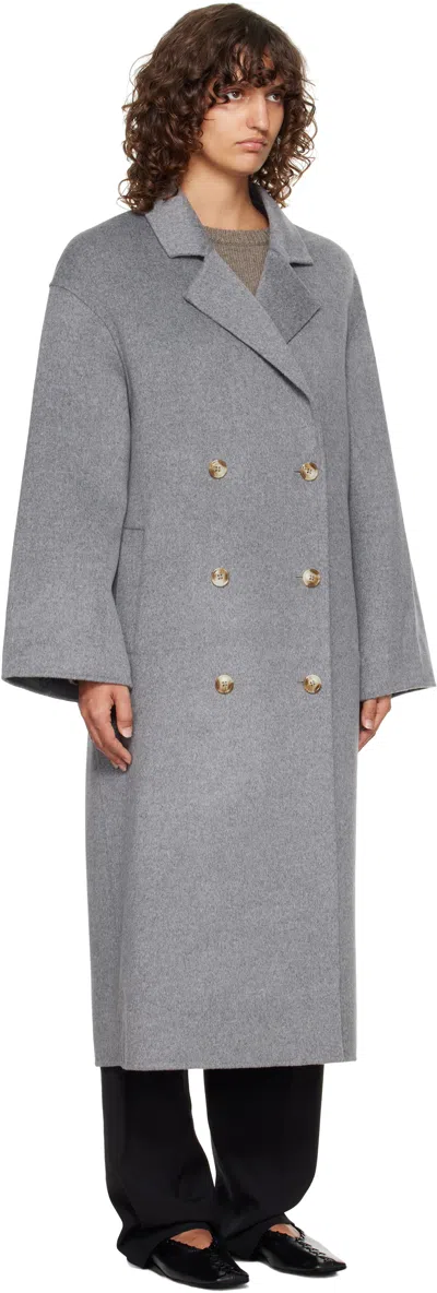 Loulou De Saison 'borneo' Coat In Gray