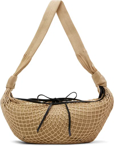 Lemaire Beige Croissant Filt Bag