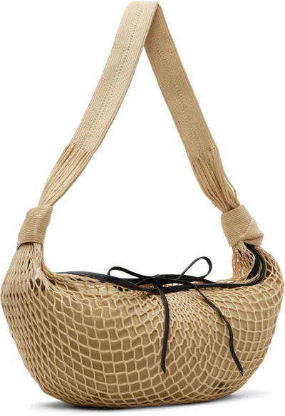 Lemaire Beige Croissant Filt Bag