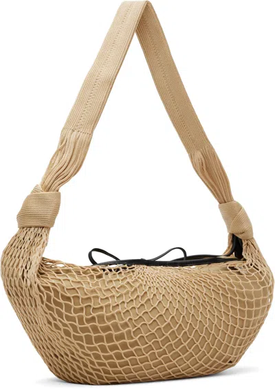 Lemaire Beige Croissant Filt Bag