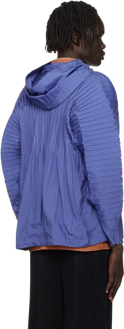 Issey Miyake Blue Cascade Jacket In Blue