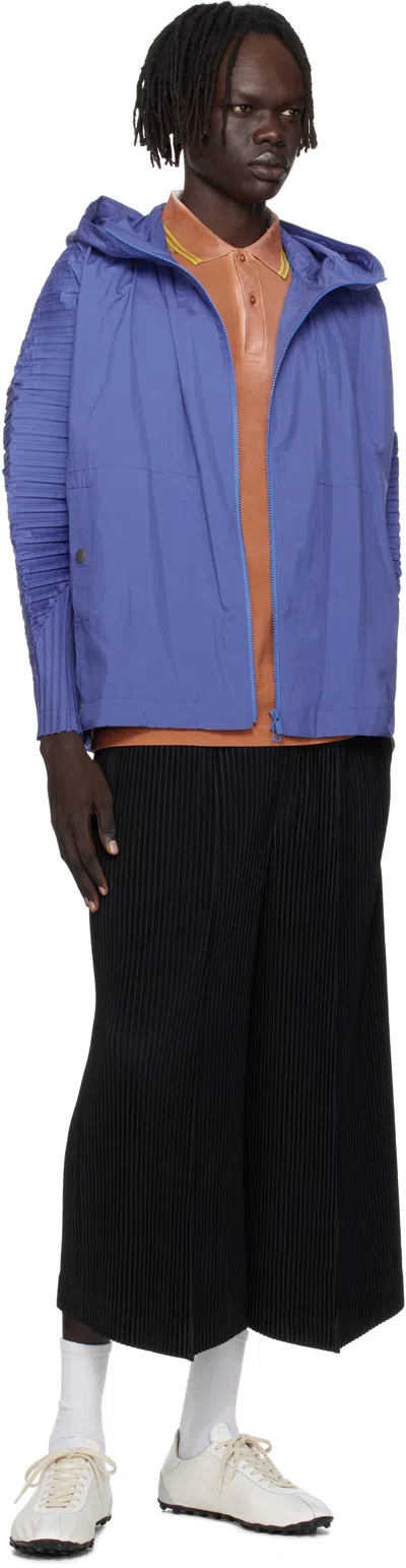 Issey Miyake Blue Cascade Jacket In Blue