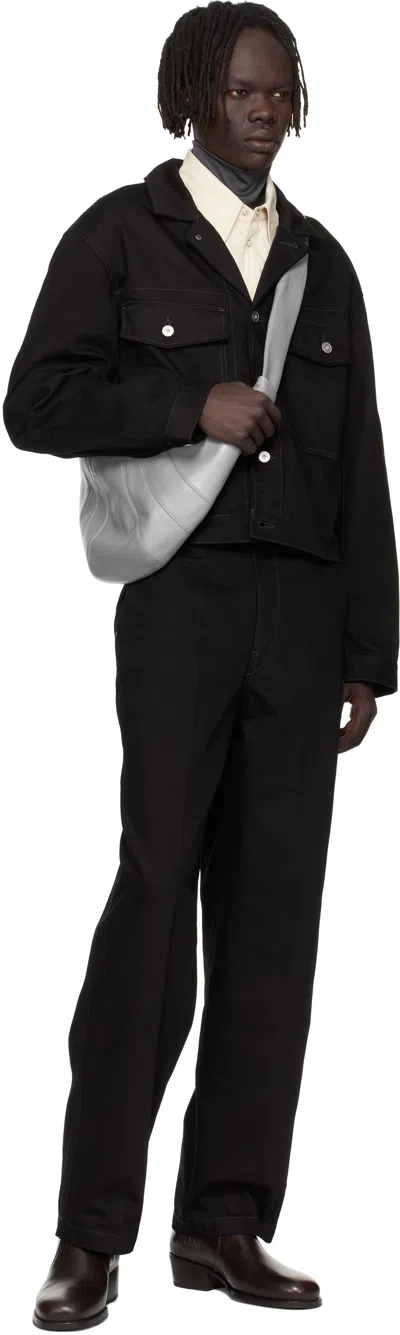 Lemaire Gray Medium Croissant Bag