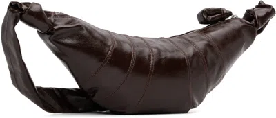 Lemaire Burgundy Medium Croissant Bag