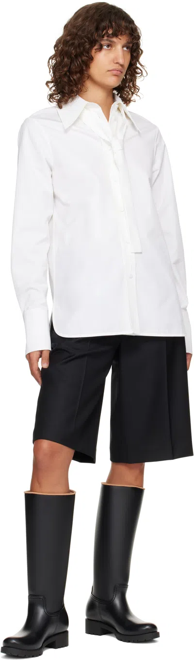 Max Mara Monogram Rain Boots In Black