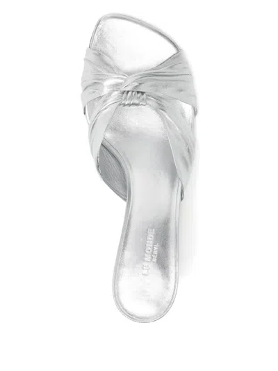 Le Monde Beryl 40mm Antonia Sandals In Silver