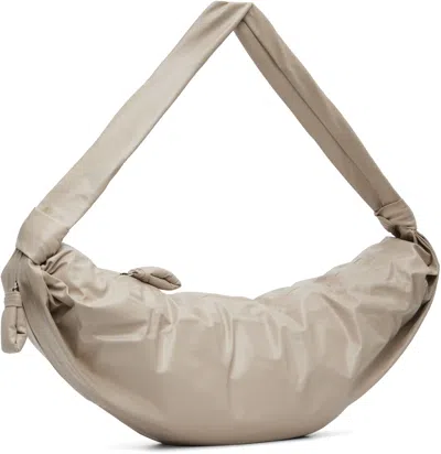 Lemaire Taupe Large Soft Croissant Bag