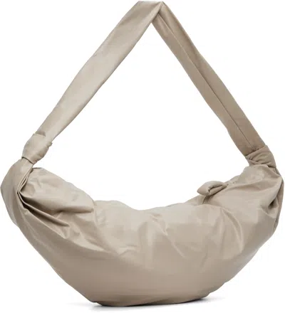 Lemaire Taupe Large Soft Croissant Bag