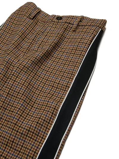 N°21 Checked Trousers In Brown