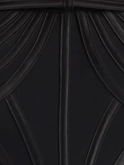 Tadashi Shoji Off The Shoulder Corset Bodice Gown In Black