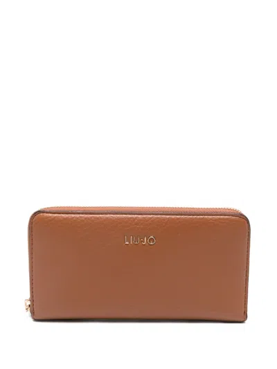 Liu •jo Zip-around Wallet In Brown