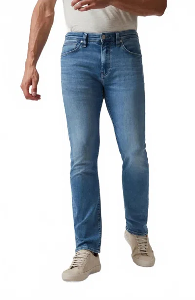 34 Heritage Courage Straight Leg Ultra Jeans In Mid Brushed Organic In Blue