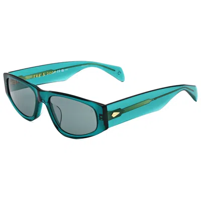 Rag & Bone 55mm Oval Sunglasses In Blue