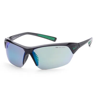 Nike Men's 69mm Black Sunglasses In Blue