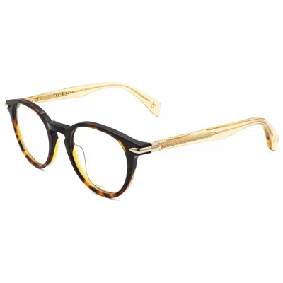 Rag & Bone Unisex 48mm Black Shaded Havana Opticals In Multi